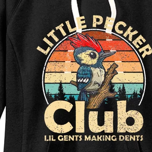 Little Pecker Club Lil Gents Making Dents Women's Fleece Hoodie