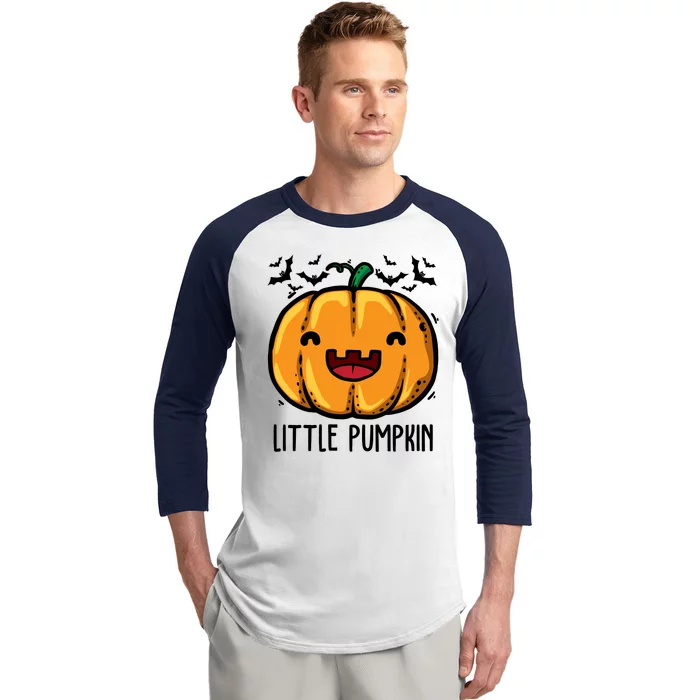 Little Pumpkin Cute Halloween Baseball Sleeve Shirt