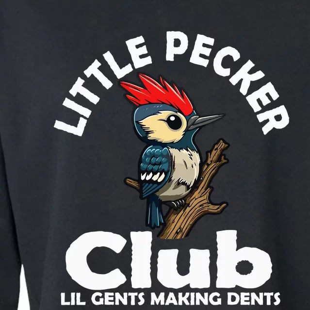 Little Pecker Club Lil Gents Making Dents Cropped Pullover Crew