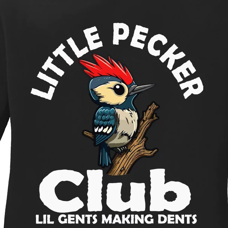 Little Pecker Club Lil Gents Making Dents Ladies Long Sleeve Shirt