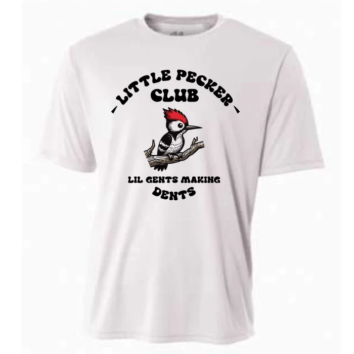 Little Pecker Club Lil Gents Making Dents Cooling Performance Crew T-Shirt