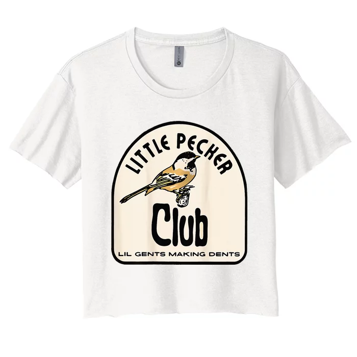 little pecker club Women's Crop Top Tee