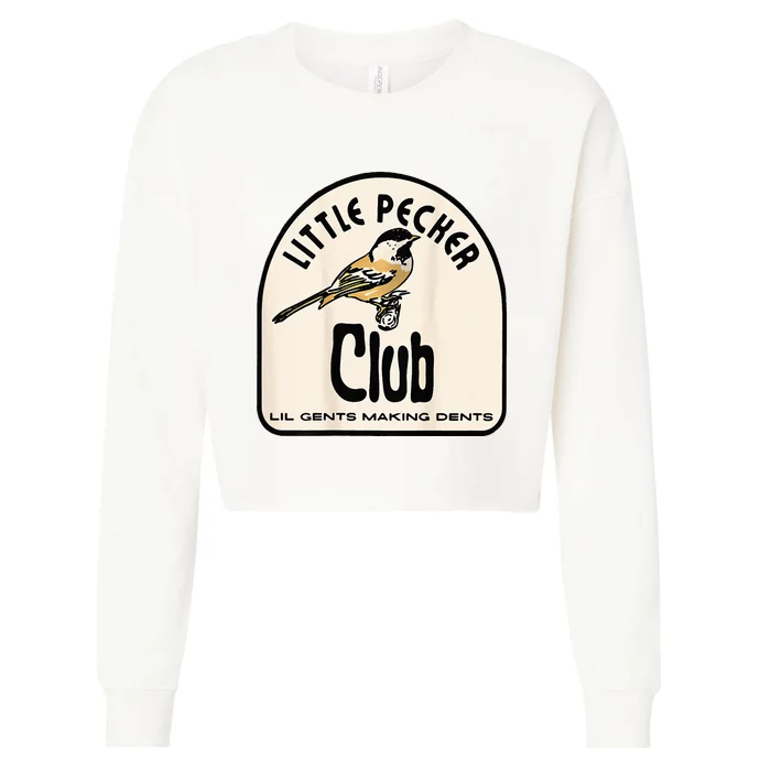 little pecker club Cropped Pullover Crew