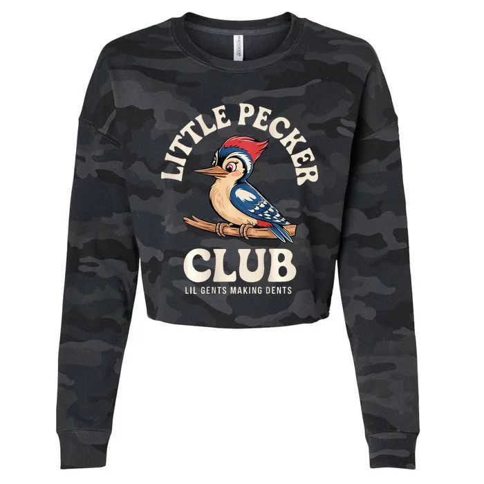 Little Pecker Club Front And Back Cropped Pullover Crew