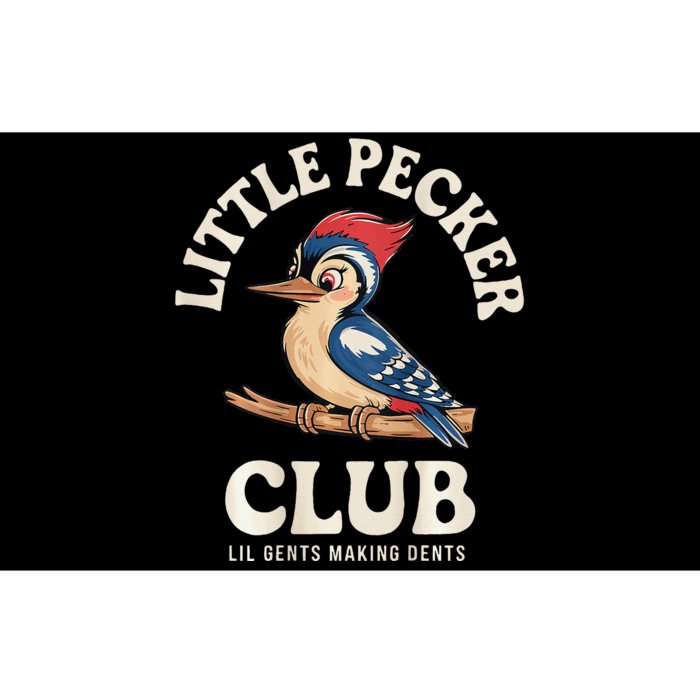 Little Pecker Club Front And Back Funny Woodpecker Bumper Sticker