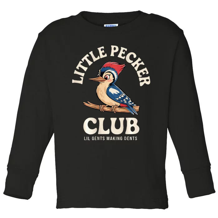 Little Pecker Club Front And Back Toddler Long Sleeve Shirt