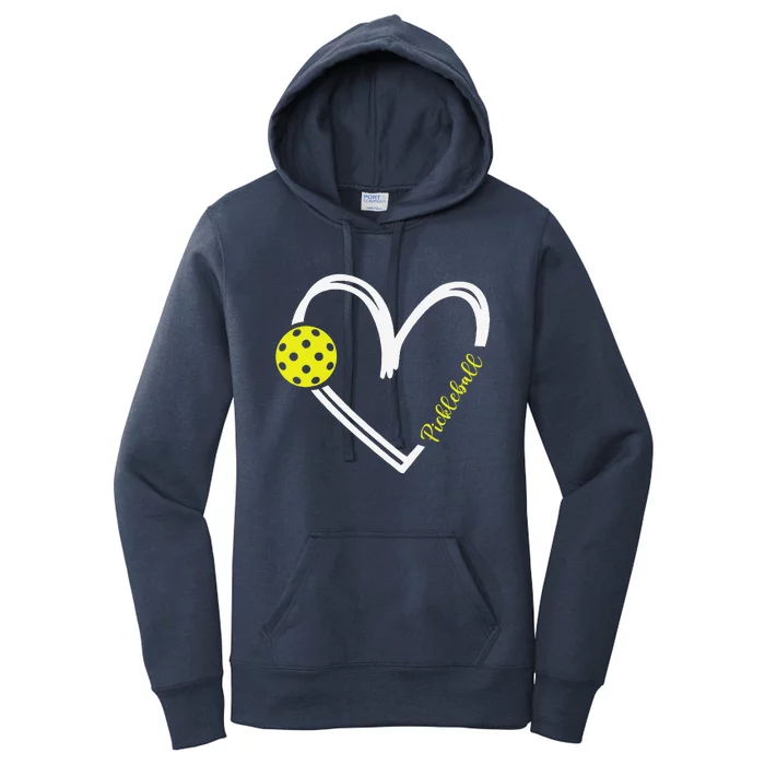 Love Pickleball Cute Pickleball Match I Love Pickleball Women's Pullover Hoodie