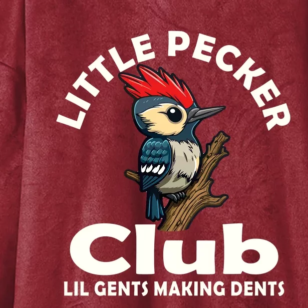 Little Pecker Club Hooded Wearable Blanket