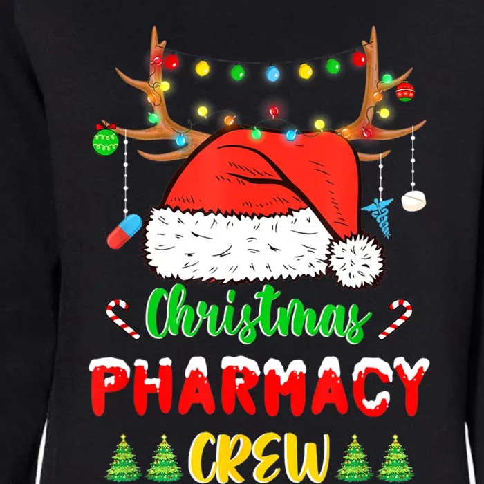 Lights Pharmacy Crew Reindeer Santa Funny Christmas Cool Gift Womens California Wash Sweatshirt