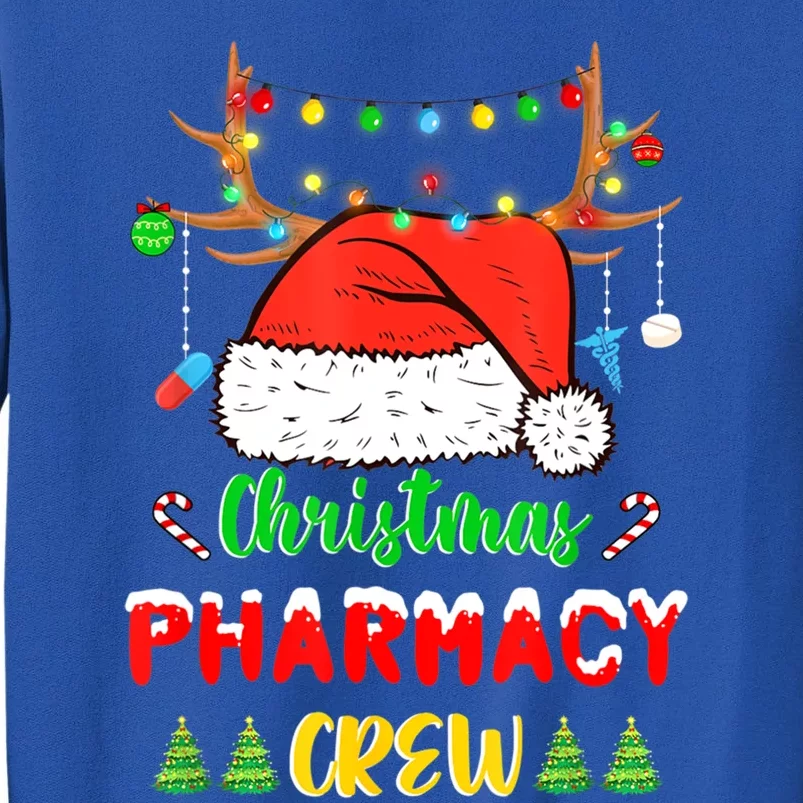 Lights Pharmacy Crew Reindeer Santa Funny Christmas Cool Gift Sweatshirt