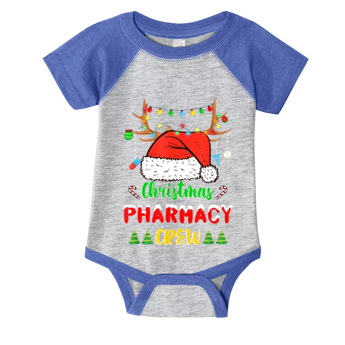 Lights Pharmacy Crew Reindeer Santa Funny Christmas Cool Gift Infant Baby Jersey Bodysuit