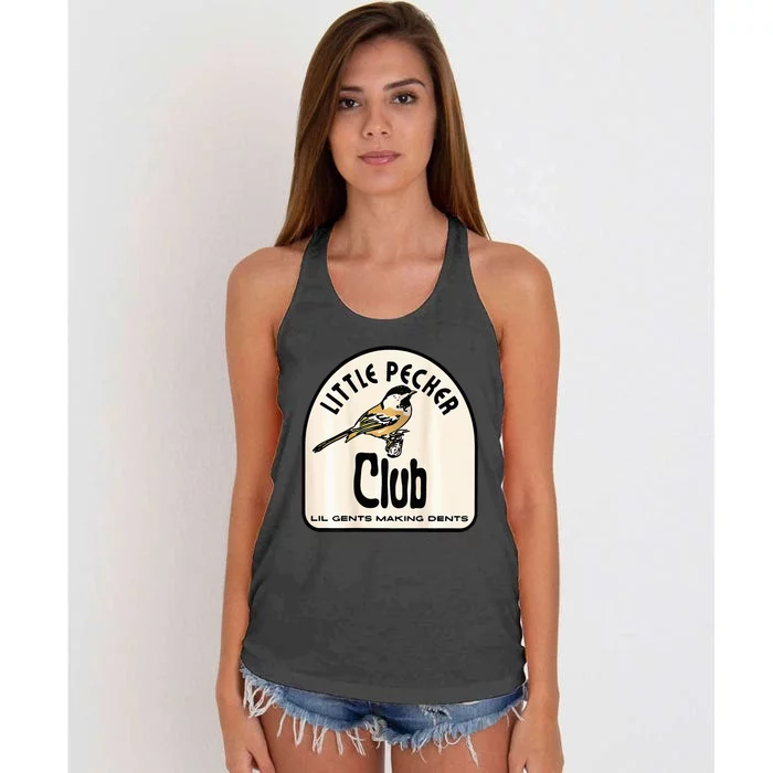 Little Pecker Club Women's Knotted Racerback Tank