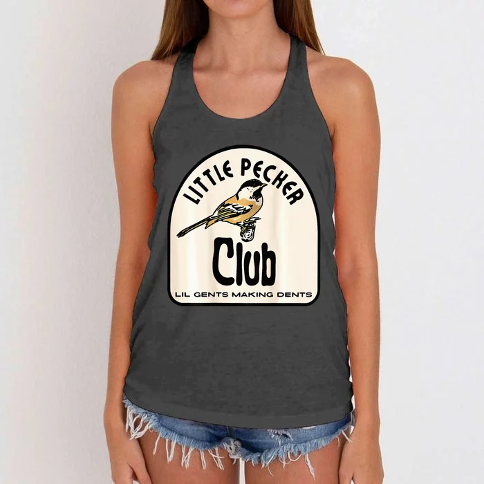 Little Pecker Club Women's Knotted Racerback Tank