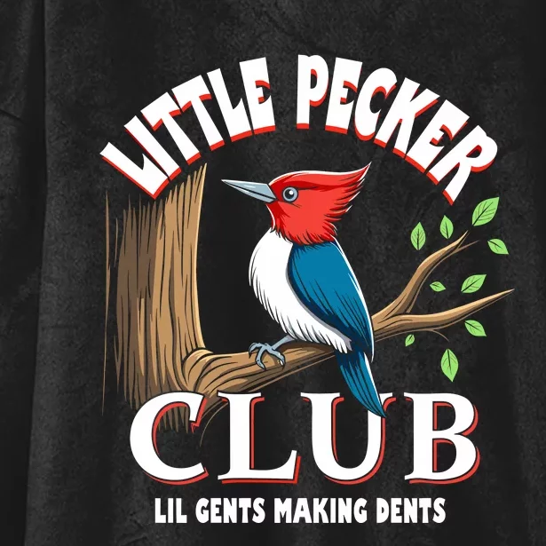 Little Pecker Club Hooded Wearable Blanket