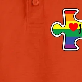 Lgbt Pride Couple Valentine Lesbian Hers Rainbow Puzzle Gay Meaningful Gift Dry Zone Grid Performance Polo