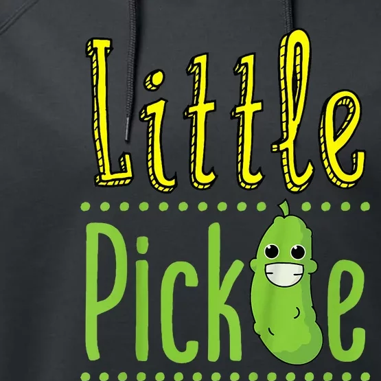 Little Pickle Cute Pickles Vegetable Veggie Girl Boy Performance Fleece Hoodie