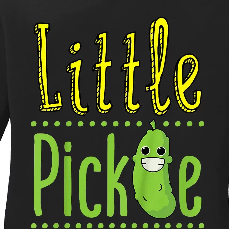 Little Pickle Cute Pickles Vegetable Veggie Girl Boy Ladies Long Sleeve Shirt