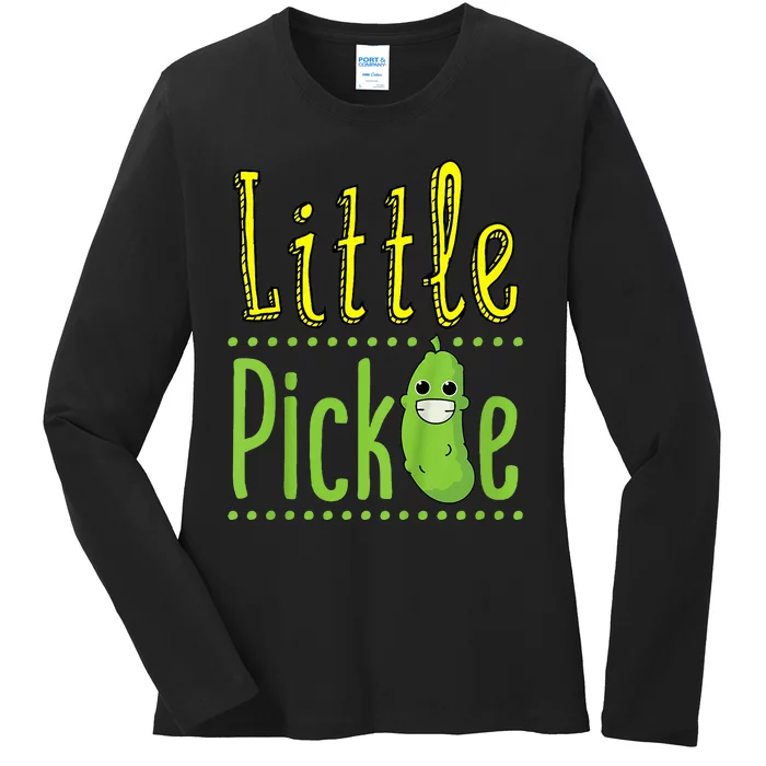 Little Pickle Cute Pickles Vegetable Veggie Girl Boy Ladies Long Sleeve Shirt