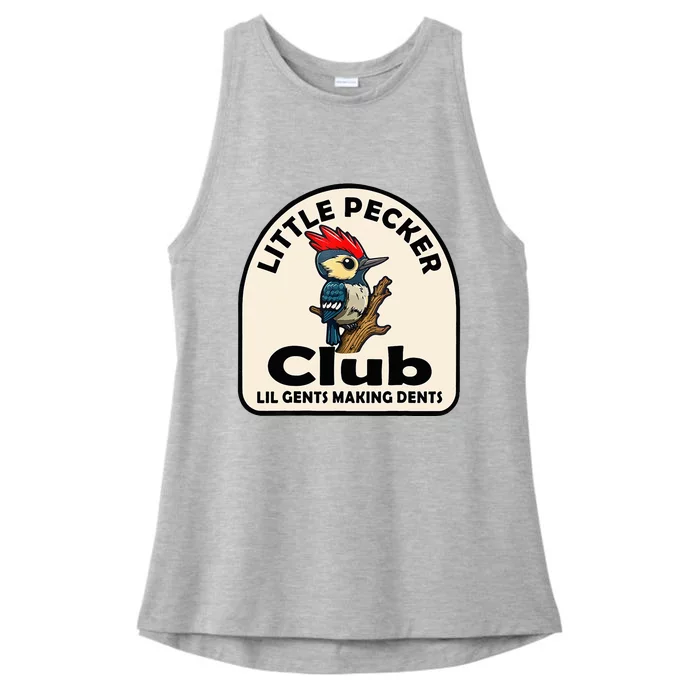 Little Pecker Club Lil Gents Making Dents Ladies Tri-Blend Wicking Tank