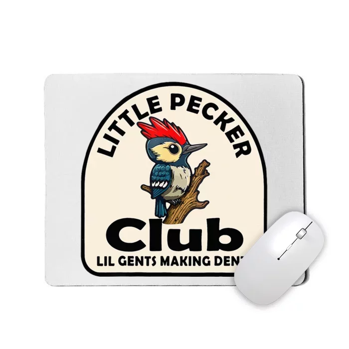 Little Pecker Club Lil Gents Making Dents Mousepad