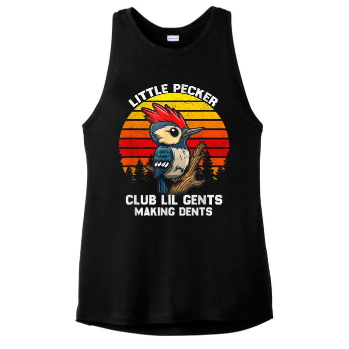 Little Pecker Club Lil Gents Making Dents Ladies Tri-Blend Wicking Tank