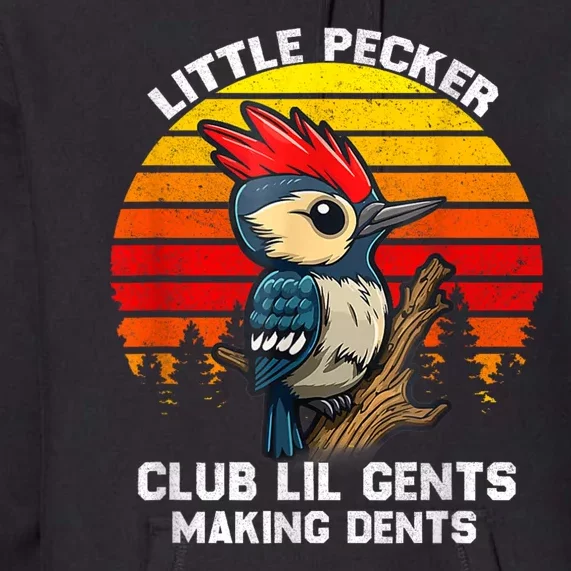 Little Pecker Club Lil Gents Making Dents Premium Hoodie