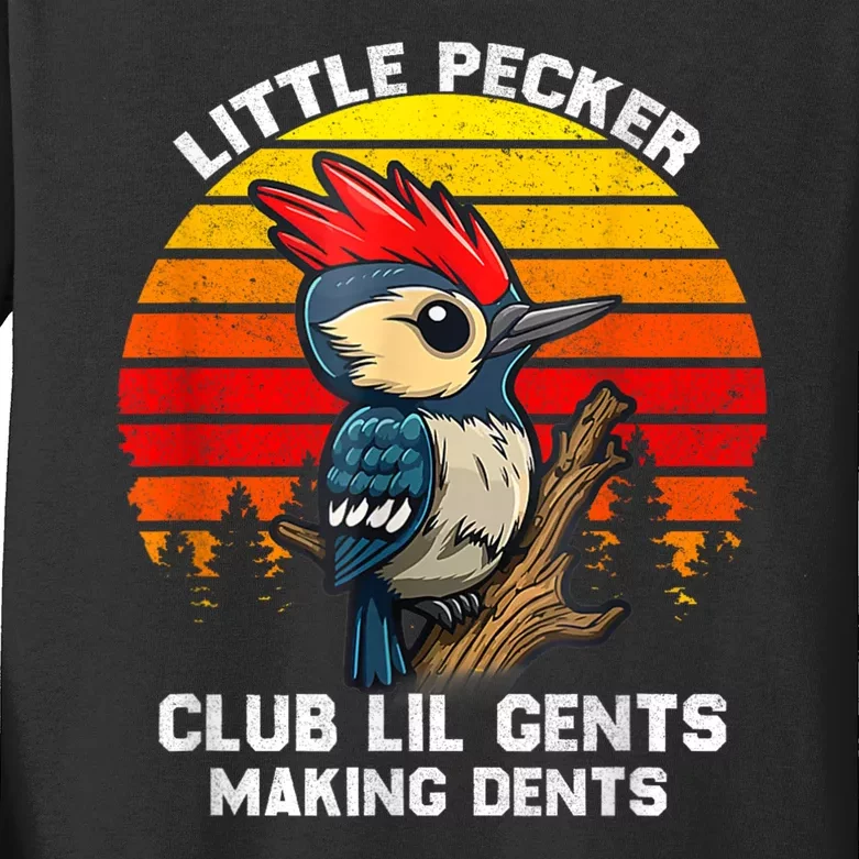 Little Pecker Club Lil Gents Making Dents Kids Long Sleeve Shirt