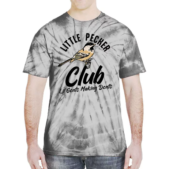 Little Pecker Club Lil Gents Making Dents Funny Tie-Dye T-Shirt