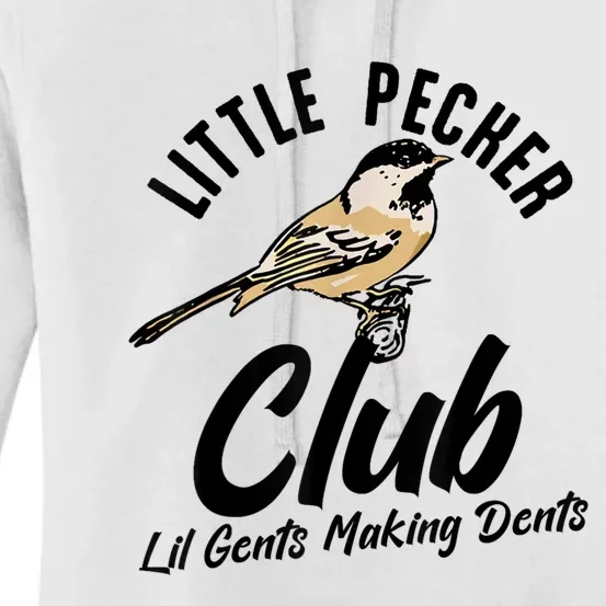 Little Pecker Club Lil Gents Making Dents Funny Women's Pullover Hoodie