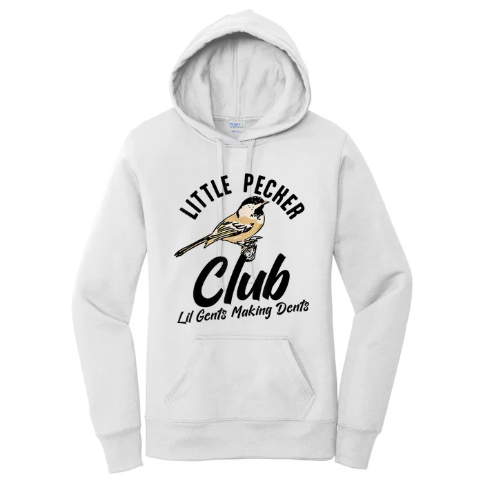 Little Pecker Club Lil Gents Making Dents Funny Women's Pullover Hoodie