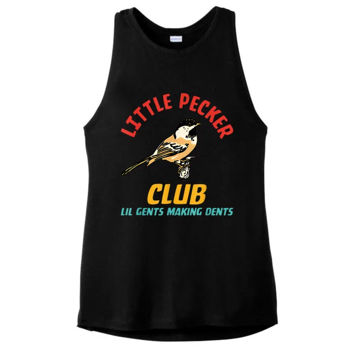 Little Pecker Club Lil Gents Making Dents Ladies Tri-Blend Wicking Tank