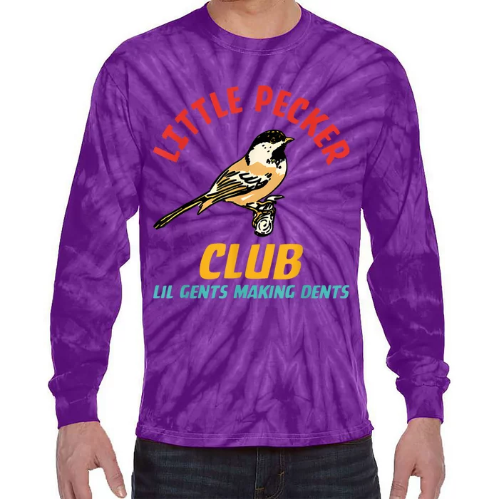 Little Pecker Club Lil Gents Making Dents Tie-Dye Long Sleeve Shirt