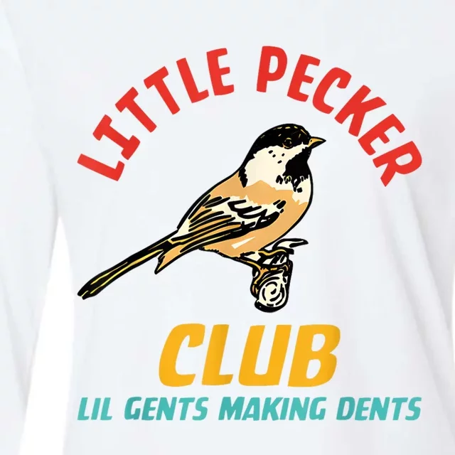 Little Pecker Club Lil Gents Making Dents Womens Cotton Relaxed Long Sleeve T-Shirt