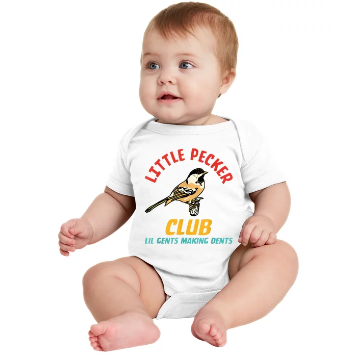 Little Pecker Club Lil Gents Making Dents Baby Bodysuit