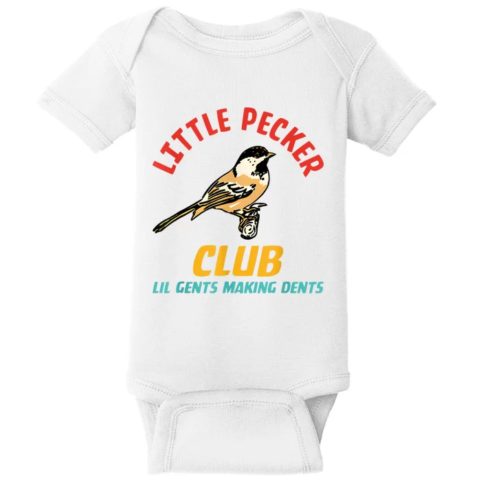 Little Pecker Club Lil Gents Making Dents Baby Bodysuit