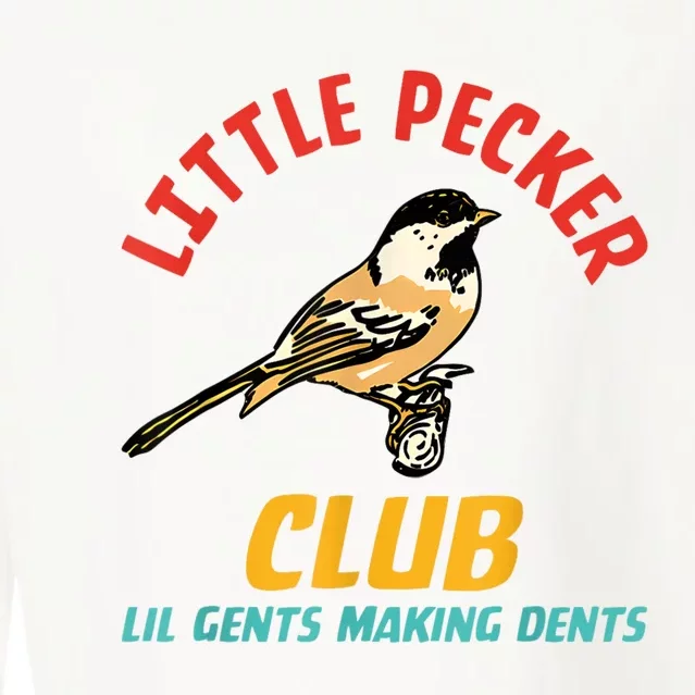 Little Pecker Club Lil Gents Making Dents Cropped Pullover Crew