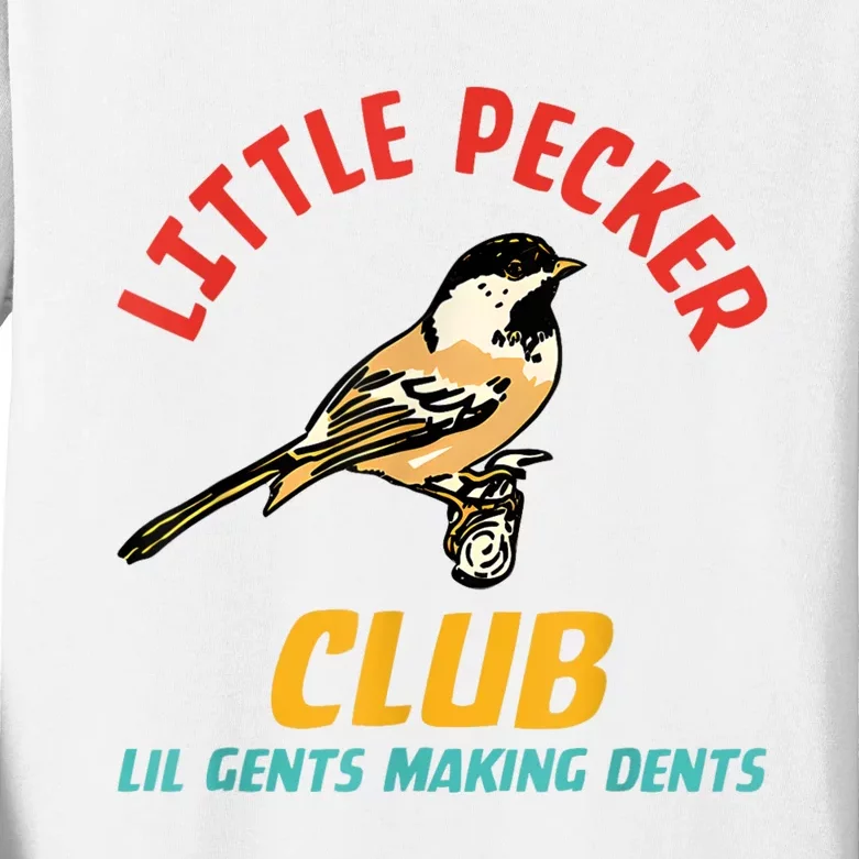 Little Pecker Club Lil Gents Making Dents Kids Long Sleeve Shirt