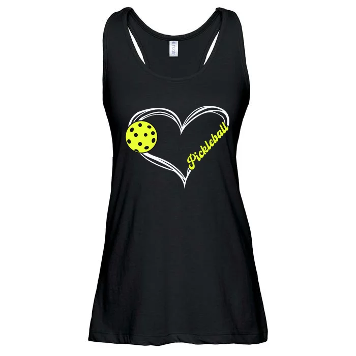 Love Pickleball Cute Pickleball Match, I Love Pickleball Ladies Essential Flowy Tank