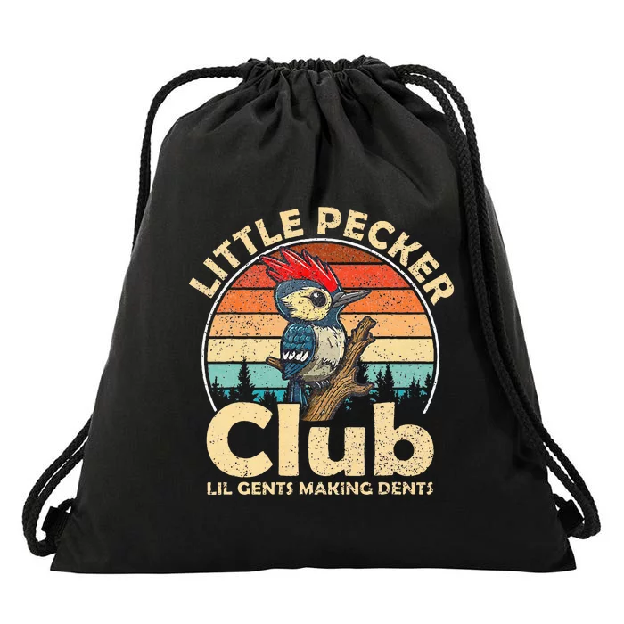 Little Pecker Club Lil Gents Making Dents Drawstring Bag