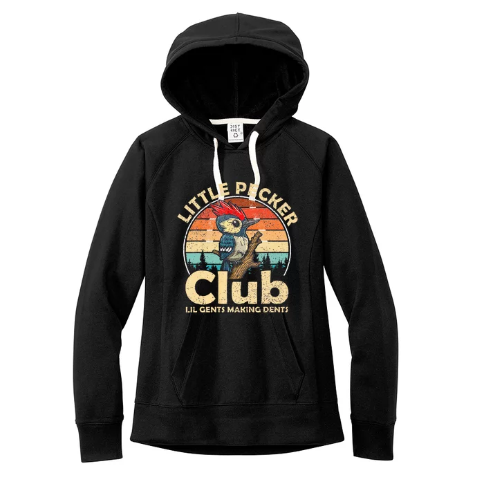 Little Pecker Club Lil Gents Making Dents Women's Fleece Hoodie