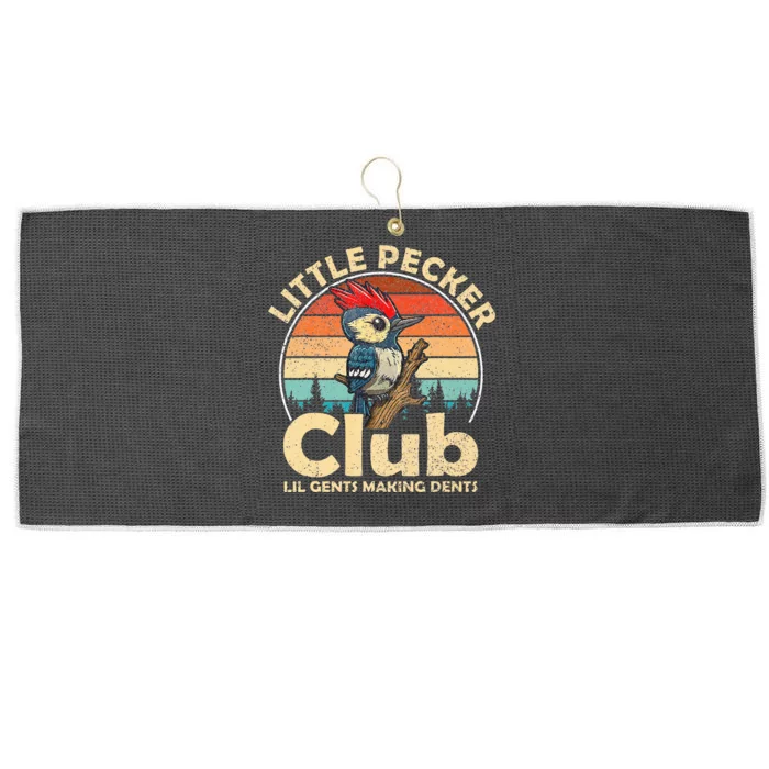 Little Pecker Club Lil Gents Making Dents Large Microfiber Waffle Golf Towel