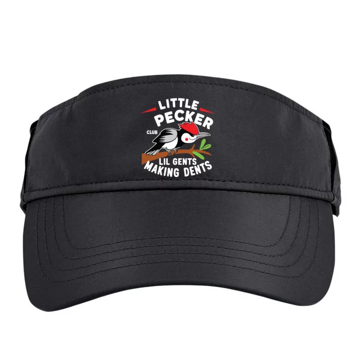 Little Pecker Club Lil Gents Making Dents Retro Woodpecker Adult Drive Performance Visor