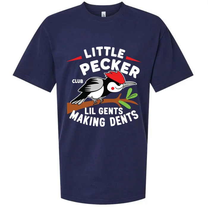 Little Pecker Club Lil Gents Making Dents Retro Woodpecker Sueded Cloud Jersey T-Shirt