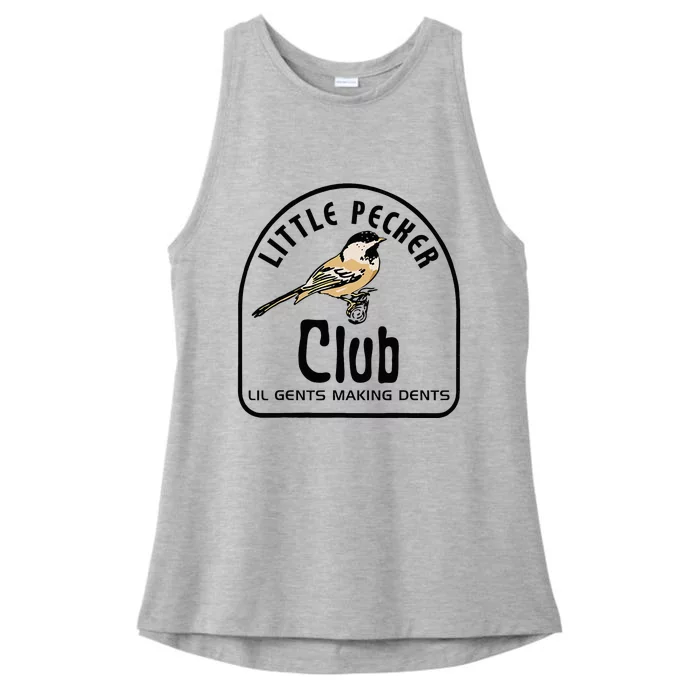 Little Pecker Club Lil Gents Making Dents Ladies Tri-Blend Wicking Tank