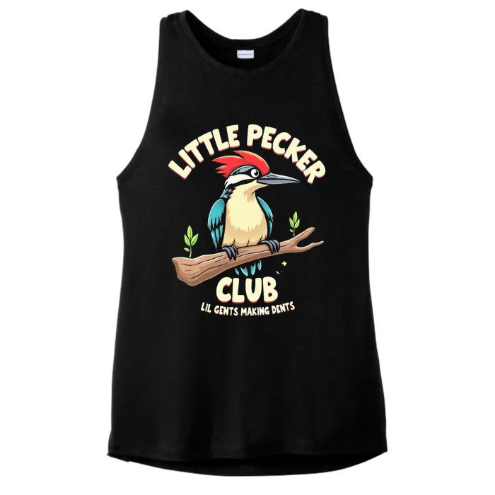 Little Pecker Club Lil Gents Making Dents Ladies Tri-Blend Wicking Tank