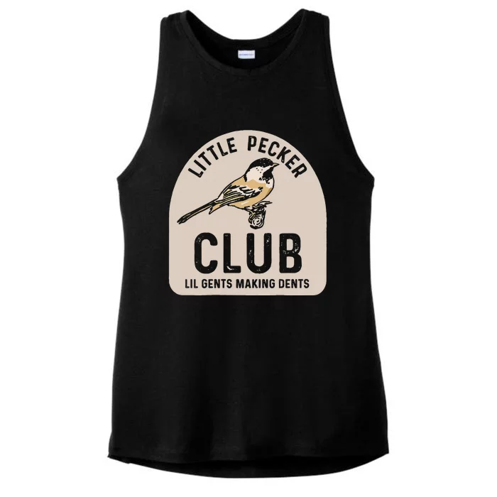 Little Pecker Club Lil Gents Making Dents Ladies Tri-Blend Wicking Tank