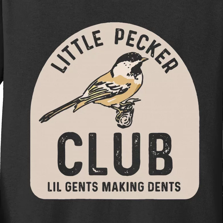 Little Pecker Club Lil Gents Making Dents Kids Long Sleeve Shirt