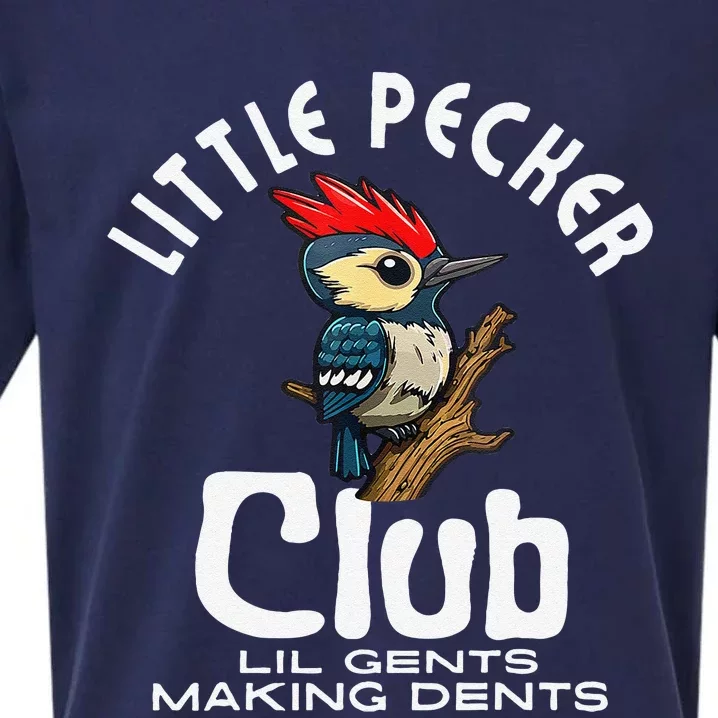 Little Pecker Club Lil Gents Making Dents Funny Gift Sueded Cloud Jersey T-Shirt