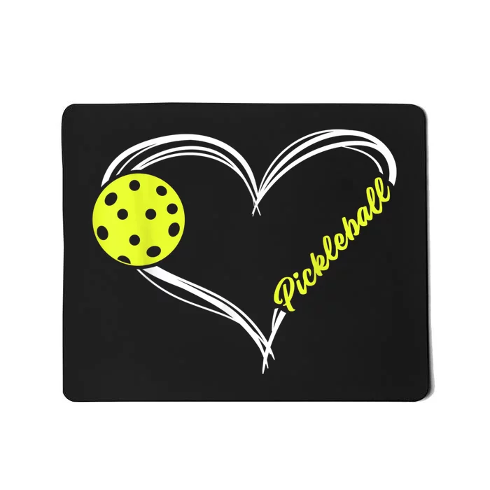 Love Pickleball - cute pickleball match, I love pickleball Mousepad