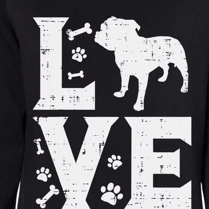 Love Pitbull Cute Pitties Bulldog Pet Dog Lover Owner Gift Womens California Wash Sweatshirt